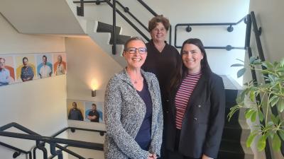 Community builder Patricia Vulker, programmacoördinator Karin Koers en Christel Hendriks van Manna.