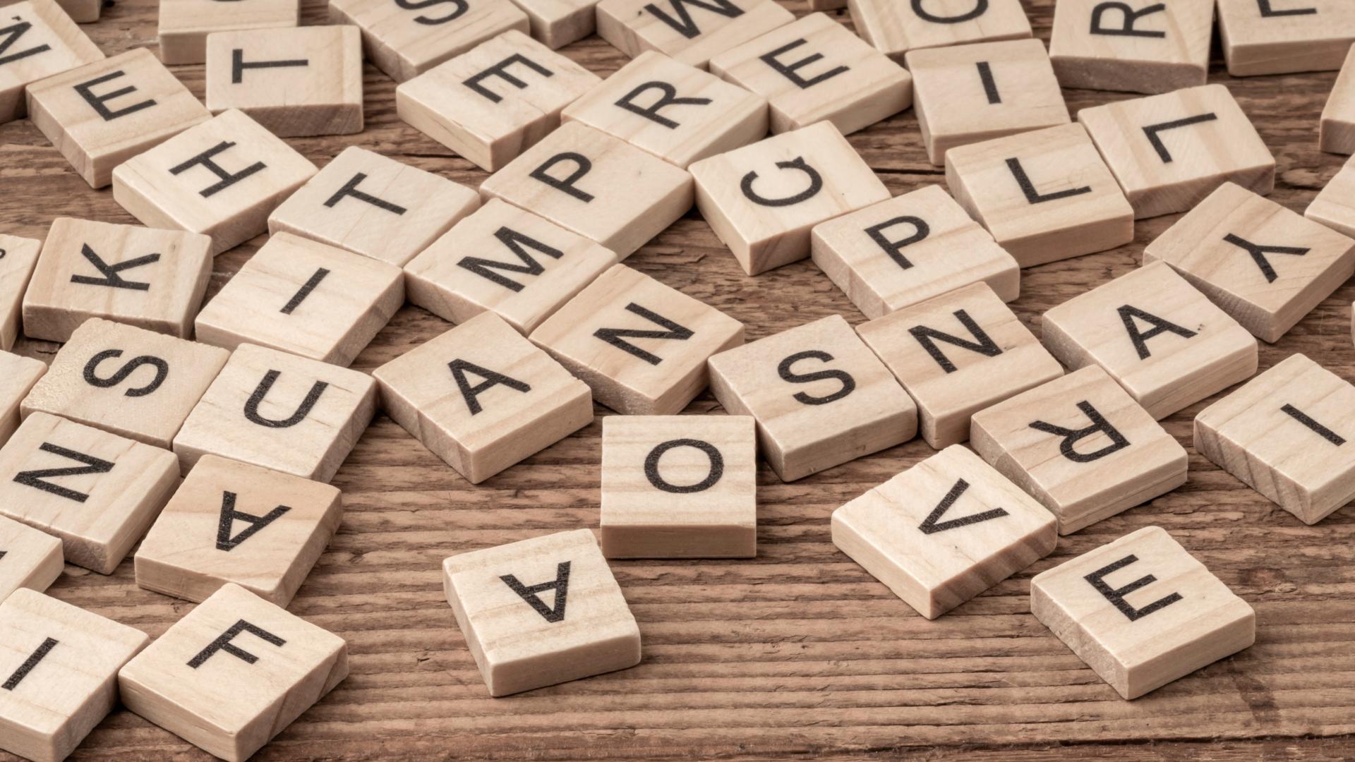 Scrabble letters