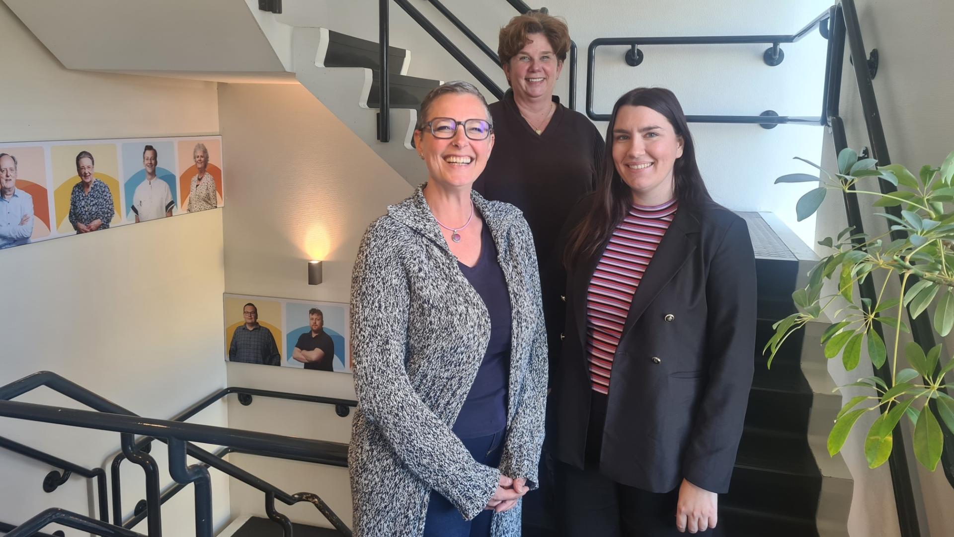Community builder Patricia Vulker, programmacoördinator Karin Koers en Christel Hendriks van Manna.