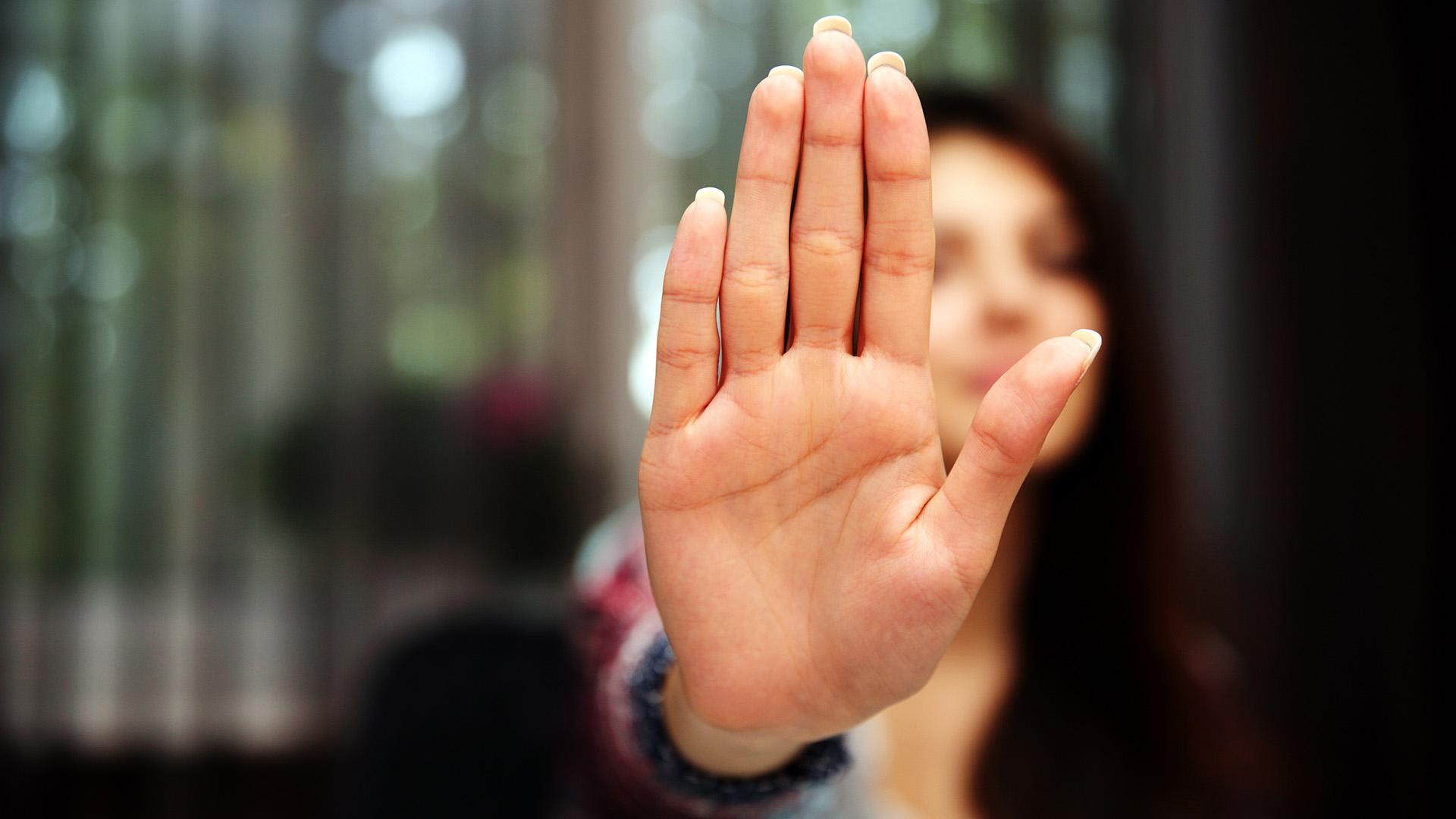Handgebaar: stop