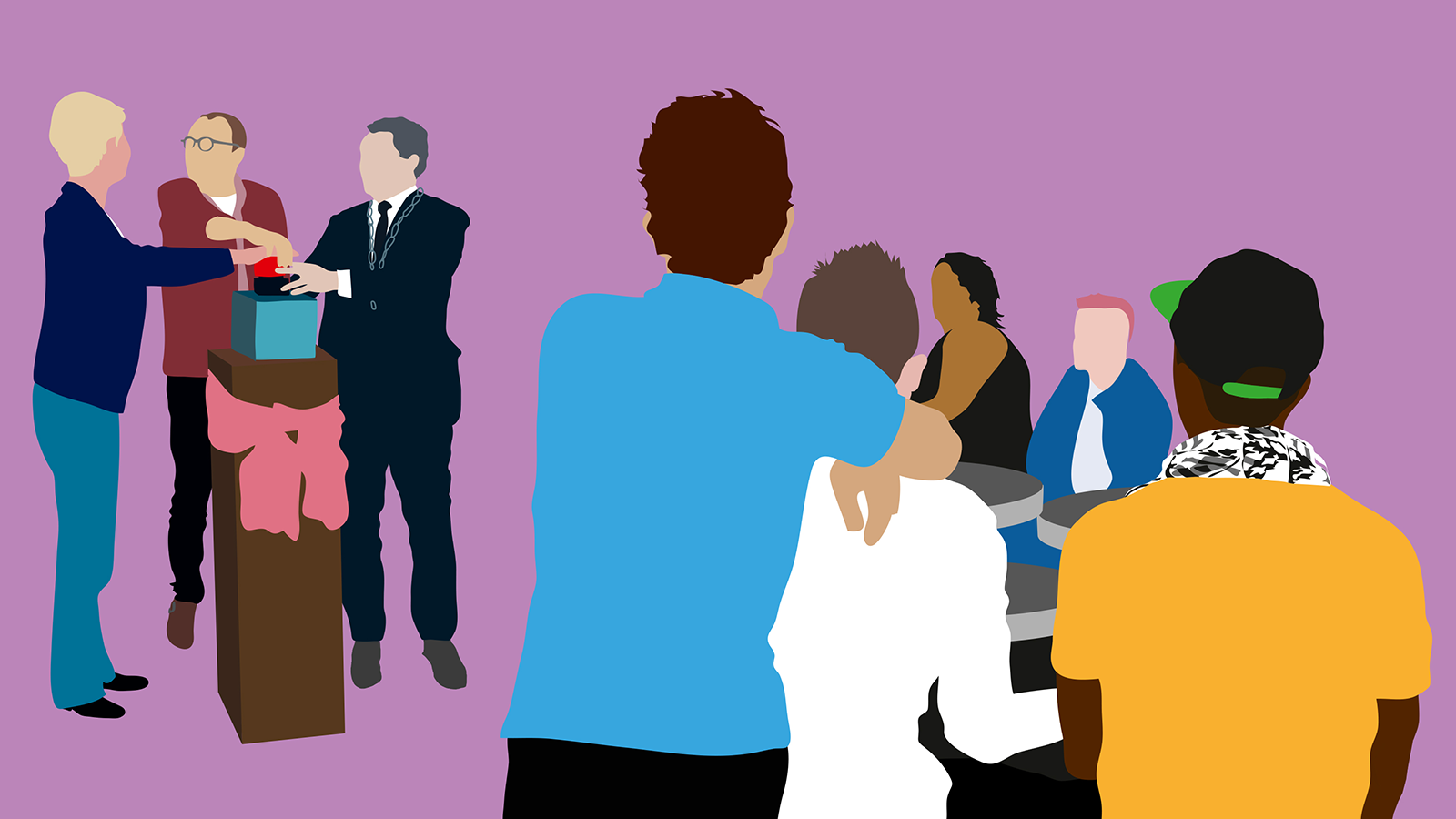 Illustratie bijeenkomst opening - Wat-werkt-bij-dossiers Transitiearena