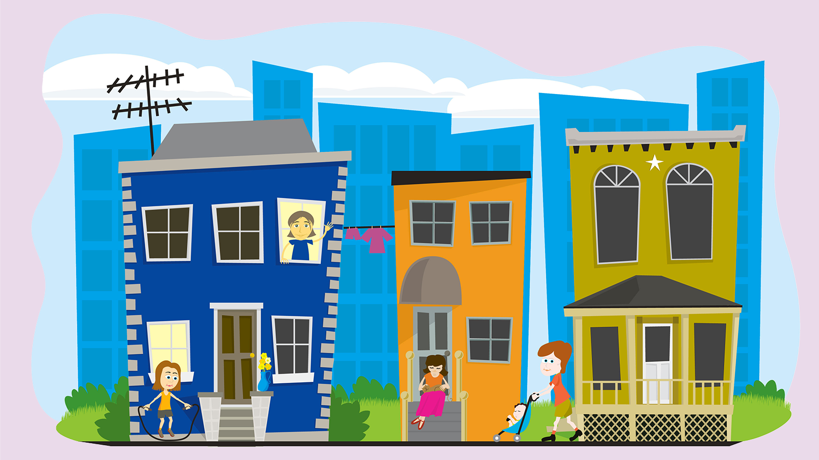Illustratie woningen