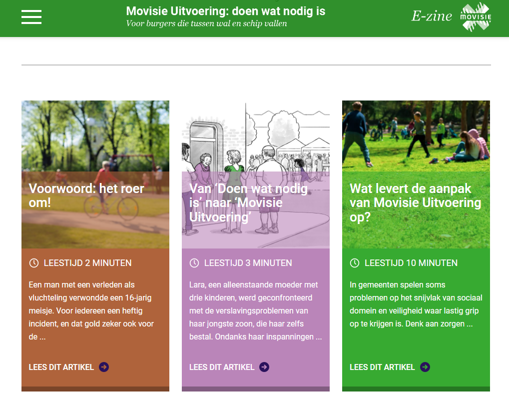 Movisie Uitvoering: doen wat nodig is